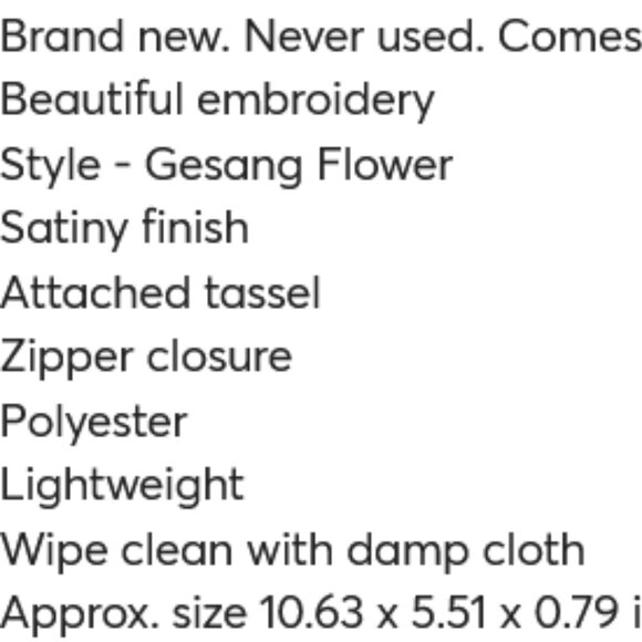 Exquisite Gesang Flower Embroidery Long Wallet - Picture 6 of 6
